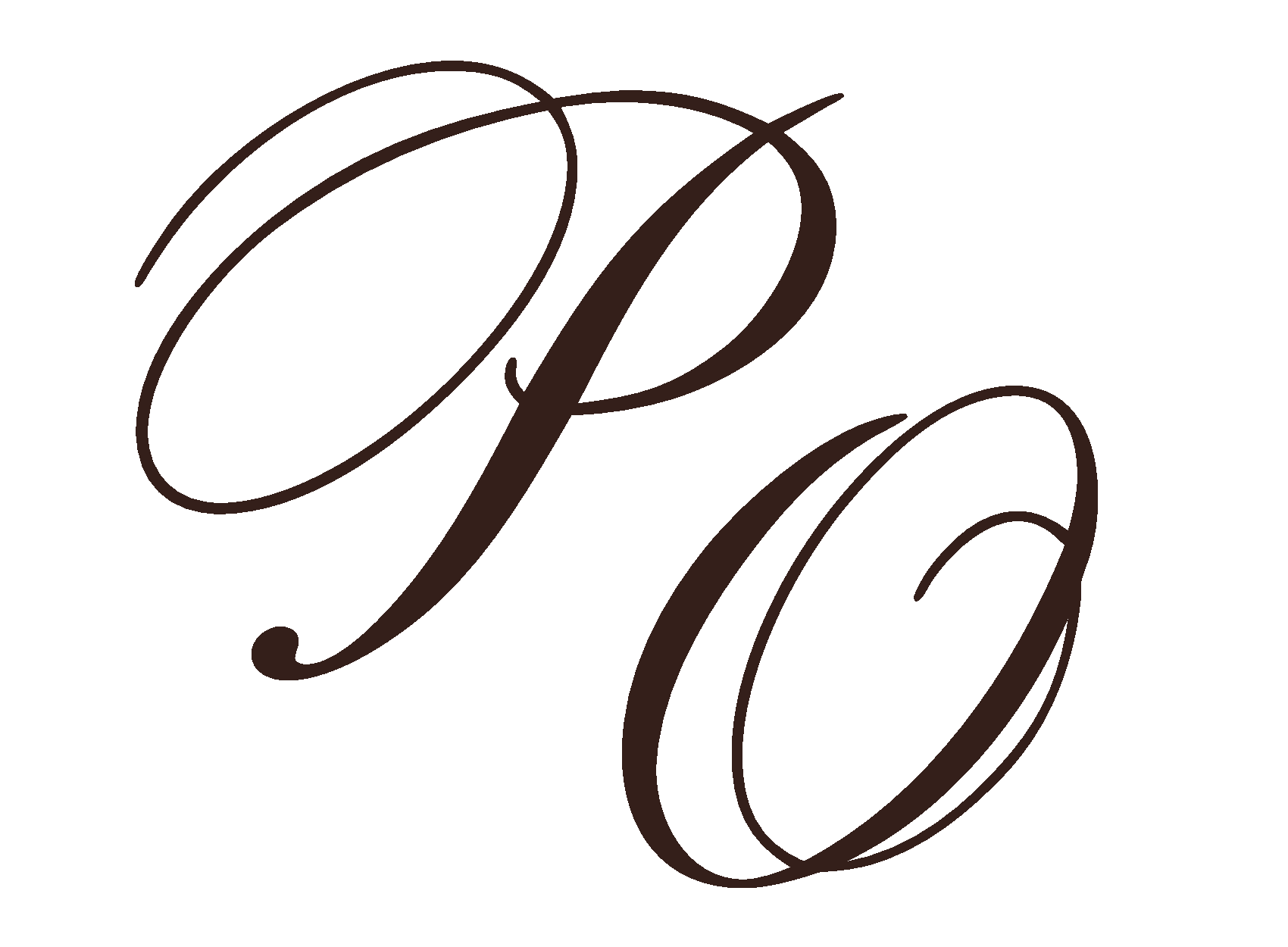 P.O. monogram